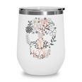 Dark Romance Book Lover Women Read Spicy Books Skeleton Dibs Wine Tumbler