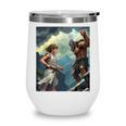 David And Goliath Bible Book Of Samuel King David Comic Wine Tumbler