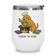 Dog Cooking The Books Wine Tumbler