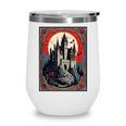 Dracula's Castle Book Cover Illustration Wine Tumbler