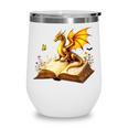 Dragon Fantasy Book Lover Bookish Reader Bookworm Wildflower Wine Tumbler Dragon Fantasy Book Lover Bookish Reader Bookworm Wildflower Wine Tumbler