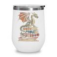 Dragon Fantasy Book Lover Book Nerd Wine Tumbler