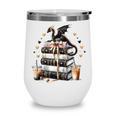 Dragon Hoard Of Books Reading Lover Cute Art Wine Tumbler
