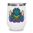 Dragon Read Reading Librarian Book Across America Kids Wine Tumbler