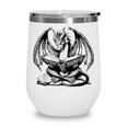Dragon Reading Book Bookworm Books Dragon Lover Learning Wine Tumbler