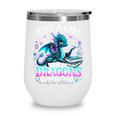 Dragon Reading Just A Girl Who Loves Dragons And Books Wine Tumbler