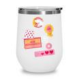 Dungeon Crawler Carl Colorful Sticker Collage LitRPG Book Wine Tumbler