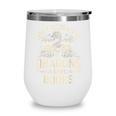 Easily Distracted By Books & Dragons Bookworm Reading Wine Tumbler