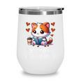 Easily Distracted By Coffee Cats And Books Wine Tumbler Easily Distracted By Coffee Cats And Books Wine Tumbler