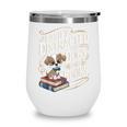 Easily Distracted By Dogs And Books Reader Animal Dog Wine Tumbler Easily Distracted By Dogs And Books Reader Animal Dog Wine Tumbler
