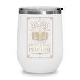 Printed Page Perfume Book Lover Saying Wine Tumbler