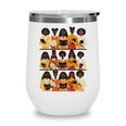 Educated Afro Women Girl Reading Book Future HBCU Grad Wine Tumbler