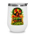 Educated Women Girls Reading Book Black History Month Wine Tumbler