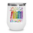 Equality Hurts No One Book Flower Rainbow Pride Month LGBTQ Wine Tumbler Equality Hurts No One Book Flower Rainbow Pride Month LGBTQ Wine Tumbler