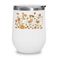 Fall Goose Reading Book Teacher Autumn Pumpkin Cozy Season Wine Tumbler