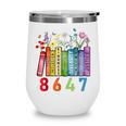 Floral Foxglove Daisy Tulip 8647 Books Lover Blooming Flower Wine Tumbler