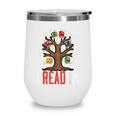 Freadom Tree Read Reading Librarian Book Across America Wine Tumbler
