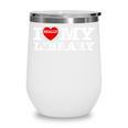 Fun I Love My Library Book Reader Bookworm Librarian Costume Wine Tumbler
