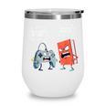 Gamer Book Lover Girl Women Bookworm Video Gaming Daughter Wine Tumbler