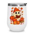 Ghost Reading Book Lovers Autumn Fall Halloween Wine Tumbler Ghost Reading Book Lovers Autumn Fall Halloween Wine Tumbler