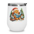 Gingerbread Reading Book Lovers Christmas Bookworm Librarian Wine Tumbler Gingerbread Reading Book Lovers Christmas Bookworm Librarian Wine Tumbler