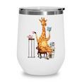 Giraffe Reading Tea Books Coffee Book Lover Graphic Wine Tumbler Giraffe Reading Tea Books Coffee Book Lover Graphic Wine Tumbler