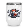 Go Away I'm Reading Book Reader Cute Fox Librarians Wine Tumbler
