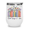 God Says I Am Floral Book Cute Christian Girl Teen Religious Wine Tumbler