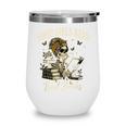 Good Girls Read Bad Books Vintage Skeleton Reader Wine Tumbler Good Girls Read Bad Books Vintage Skeleton Reader Wine Tumbler