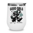Good Girls Read Spicy Skeleton Book Club Wine Tumbler