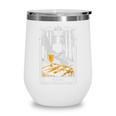 Gothic Book Lover Skeleton Wine Tumbler