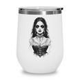 Gothic Goth Girl Woman Movie Book Art Wine Tumbler Gothic Goth Girl Woman Movie Book Art Wine Tumbler