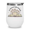 Groovy Flowers Love God Drink Coffee Read Books Christian Wine Tumbler