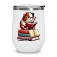 Guinea Pig Reading Books Matching Bookworm Readers Librarian Wine Tumbler