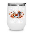 Halloween Book Lover Ghost Witch Books & Pumpkins Wine Tumbler