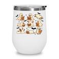 Halloween Ghost Book Lover Wine Tumbler Halloween Ghost Book Lover Wine Tumbler