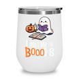Halloween Teacher Women Cute Reading Ghost Read More Books Wine Tumbler Halloween Teacher Women Cute Reading Ghost Read More Books Wine Tumbler