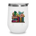 Happiness More Books Read Reading Librarian Men Women Kids Wine Tumbler