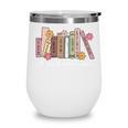 Harm Reduction Floral Book Overdose Awareness Nurse Wine Tumbler