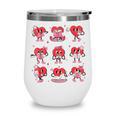 Heart Holding Reading Books Valentine Teacher Book Lover Wine Tumbler Heart Holding Reading Books Valentine Teacher Book Lover Wine Tumbler