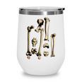 Hip And Leg Bones Book Print Vintage Human Bones Wine Tumbler