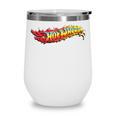 Hot Wheels Comic Book Fire Logo Wine Tumbler