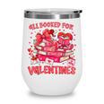 HUGvyn All Booked For Valentines Teacher Book Reading Heart Wine Tumbler