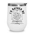 I’d Rather Be Reading Minimal Book Lover Arch Wine Tumbler
