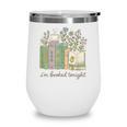 I'm Booked Tonight Cozy Floral Book Lover Graphic Wine Tumbler I'm Booked Tonight Cozy Floral Book Lover Graphic Wine Tumbler