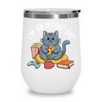 I'm An Indoor Cat Introvert Pizza Popcorn Book Gamer Cat Wine Tumbler I'm An Indoor Cat Introvert Pizza Popcorn Book Gamer Cat Wine Tumbler