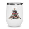 I'm Ok Read Book Reading Nerd Librarian Teacher School Wine Tumbler