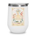The Introvert Skeleton Tarot Card Coffee Book Lover Wine Tumbler