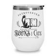 Introverted But Willing To Discuss Cats And Books Wine Tumbler