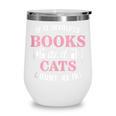 If It Involves Books And Cats Book Lover Wine Tumbler
